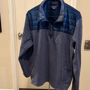 Eddie Bauer Two-Tone Blue Half-Zip Jacket